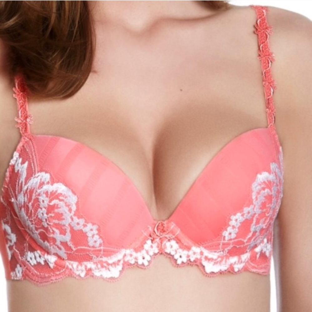 SIMONE PERELE Amour Lace Bra in Pink 30D